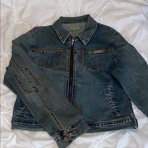 Ladies Max Studio Vintage worn look jean jacket